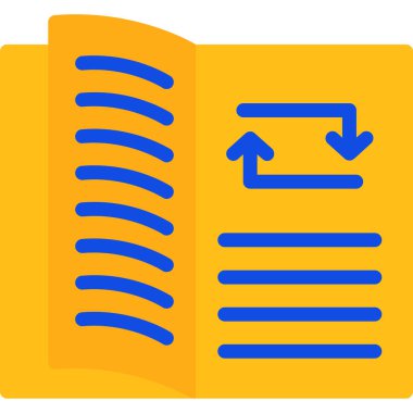 Belge. Web simgesi basit illüstrasyon