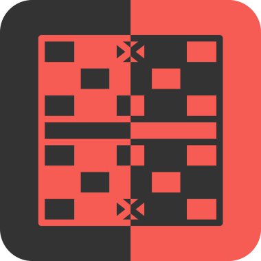 Satranç oyununun vektör modern simgesi