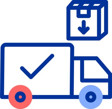 kutu teslim lojistik simgesi