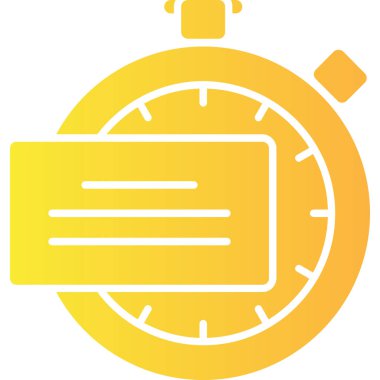 Alarm saat simgesi düz biçimli