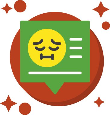 Üzgün surat. Web simgesi