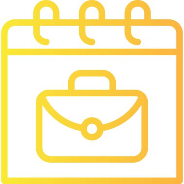 evrak çantası ikonu vektör illüstrasyonu