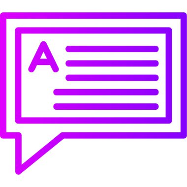 Sohbet web simgesi vektör illüstrasyonu