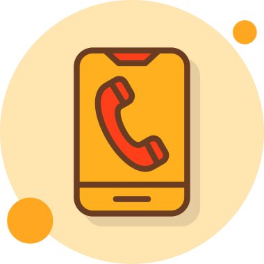 Çağrı. Web simgesi basit illüstrasyon