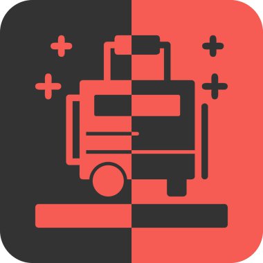 ulaşım simgesi, vektör illüstrasyonu