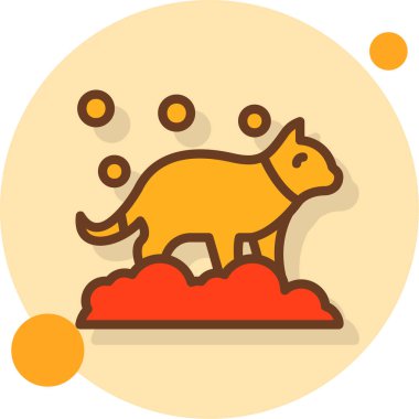 hayvan simgesi, vektör illüstrasyonu