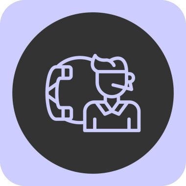 Miğfer simgesi olan adam