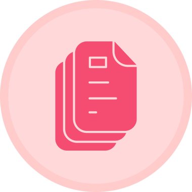 Bir belge simgesinin vektör illüstrasyonu