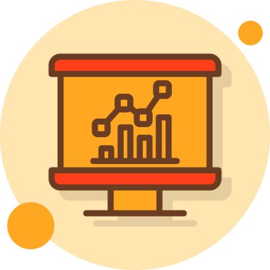 Kolayca düzenleyebilen grafik çizelgesi vektör simgesi