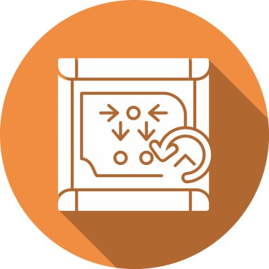 Modern bir simgenin vektör illüstrasyonu