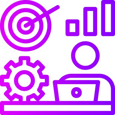 iş simgesi vektör illüstrasyonu