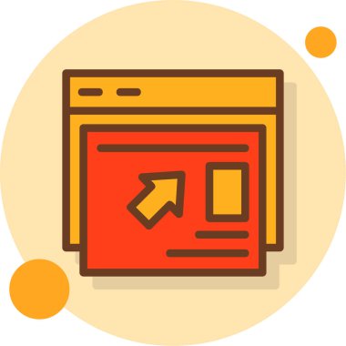 Web & geliştirme için iş yönetimi dairesi simgesi