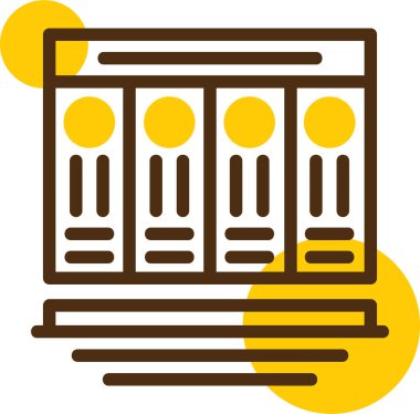 Modern binanın vektör çizimi