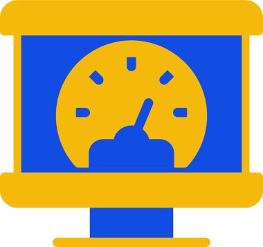 Alarm saati web simgesi basit vektör çizimi