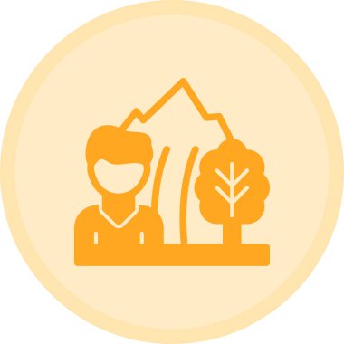 Ağaç simgesinin vektör illüstrasyonu