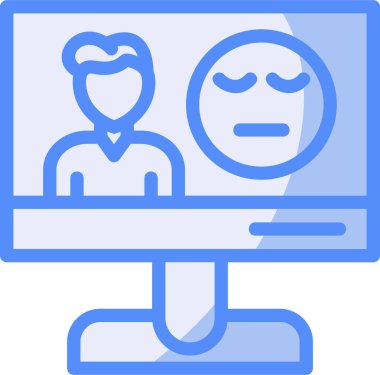 Müşteri desteği. Web simgesi basit tasarım