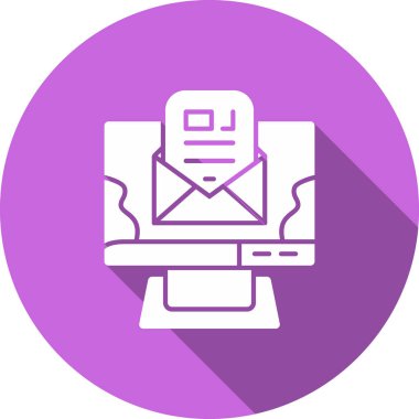 Bilgisayar. Web simgesi basit illüstrasyon