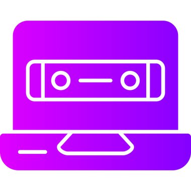 Kaset kaydı. Basit illüstrasyon