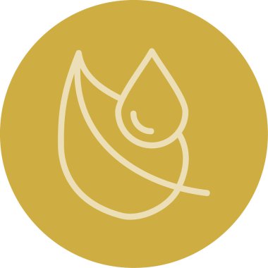 Bir damla simgesinin vektör illüstrasyonu