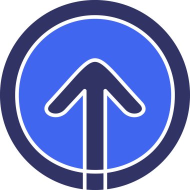 Yön. Web simgesi basit illüstrasyon