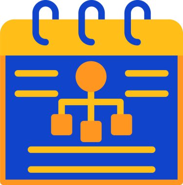 Takvim. Web simgesi basit illüstrasyon