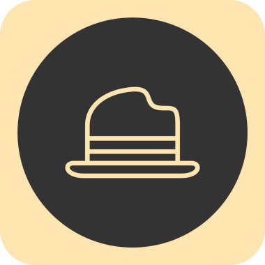 kapak şapka simgesi ana hat biçiminde