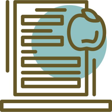 belge dosya simgesi doldurulmuş özet biçimi