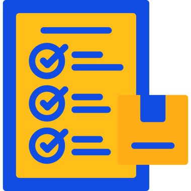 Kontrol listesi. Web simgesi basit tasarım