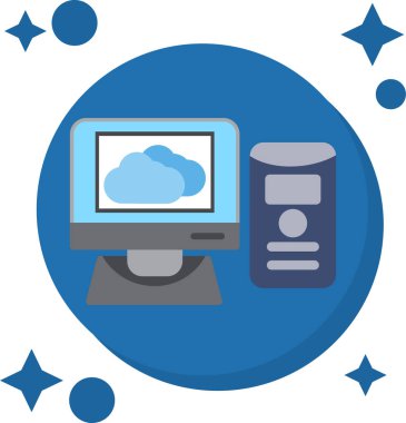 Bulut hesaplama tasarımı, vektör illüstrasyonu 10 grafik