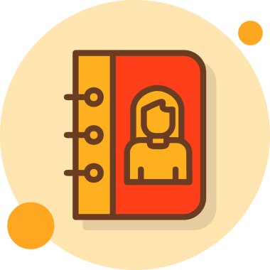 Bir kitap simgesinin vektör illüstrasyonu