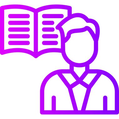 Kitap. Web simgesi basit illüstrasyon