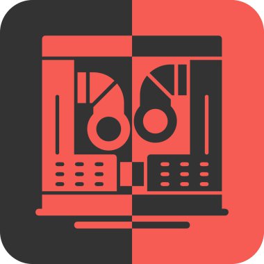  düz borulama vektör simgesi