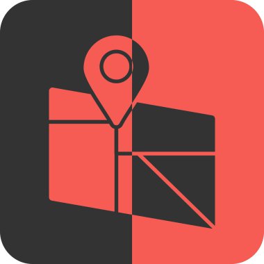 konum simgesi. konum haritası sembolü. vektör illüstrasyonu