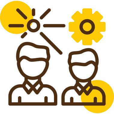 İş ve finans simgesinin vektör illüstrasyonu