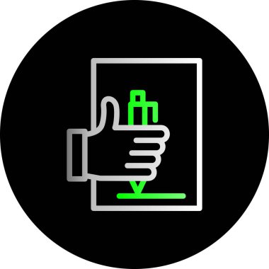 Bir kitap simgesinin vektör illüstrasyonu