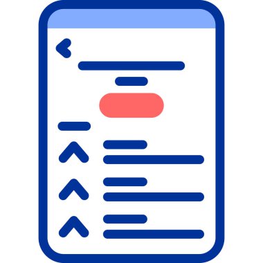 Belge. Web simgesi basit illüstrasyon