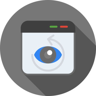 Göz simgesi vektör illüstrasyonu