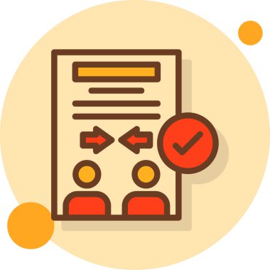 işletme yönetim kurulu simgesi düz biçimli