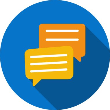 Sohbet ikonu. Basit vektör illüstrasyonu