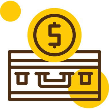 Para için. Web simgesi basit illüstrasyon