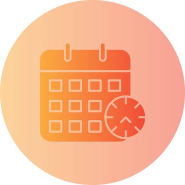 Takvim simgesi vektör illüstrasyonu