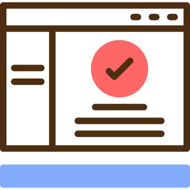 Web sayfası tasarım simgesi