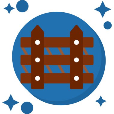 tahta çit vektör simgesi