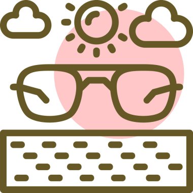 Hava durumu. Web simgesi basit illüstrasyon