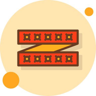 Çikolata. Web simgesi basit illüstrasyon