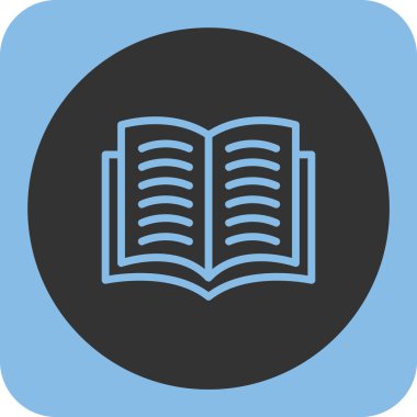 kitap simgesi vektör illüstrasyonu