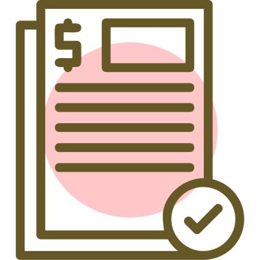 Sözleşme vektör simge işareti simge vektör çizim kişisel ve ticari kullanım için..