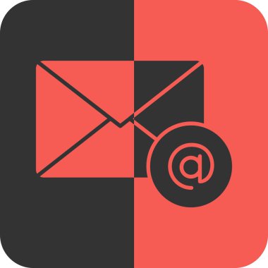 Posta simgesi soyut arkaplanda izole edildi