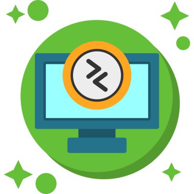 bilgisayar izleyici vektör simgesi