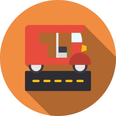 Düz biçimli dağıtım aracı taşıma simgesi